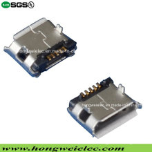 SMT 5pin weiblicher B Mikro-USB-Verbindungsstück (HW-MUSBF-001-003)